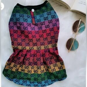 Multicolor Dog Dress